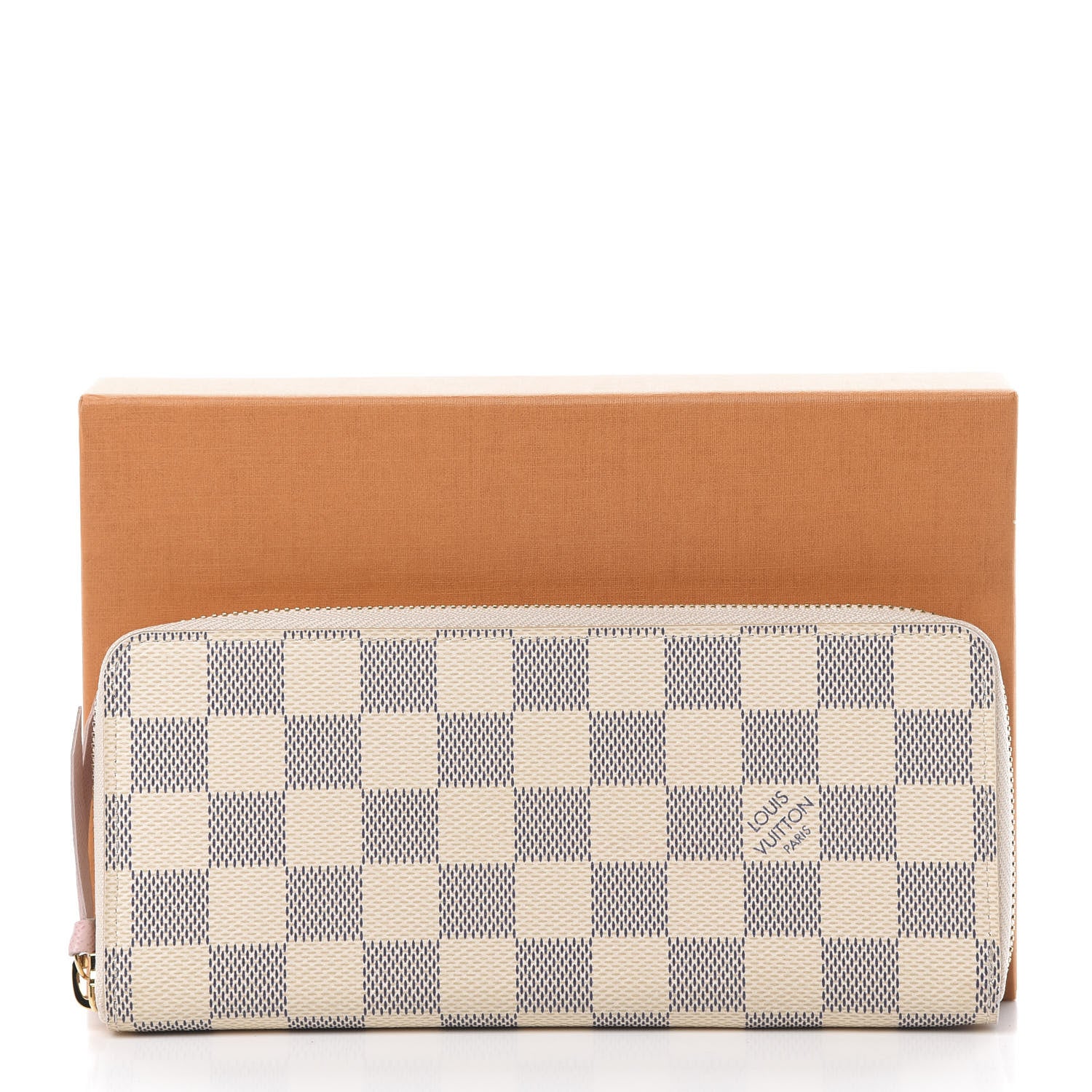 Louis Vuitton Damier Azur Clemence Wallet Rose Ballerine 11 of 11