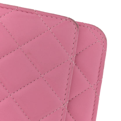 Chanel Lambskin Quilted CC Pearl Crush Wallet on Chain WOC Pink 10 of 12