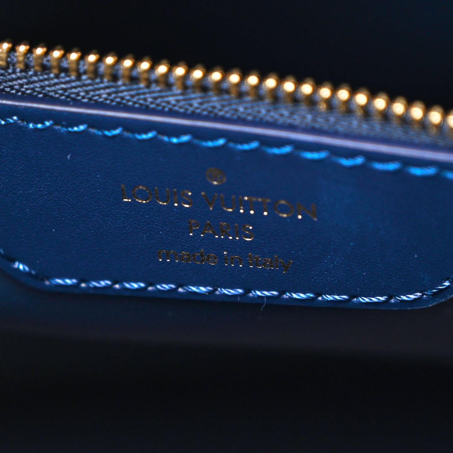 Lambskin Malletage Alma GM Navy Blue