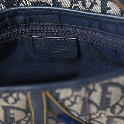 Christian Dior Monogram Saddle Bag Blue 5 of 7
