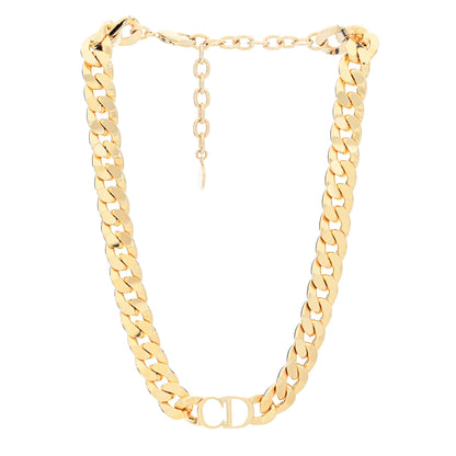 Christian Dior Metal Danseuse Etoile Chain Choker Necklace Gold 3 of 6