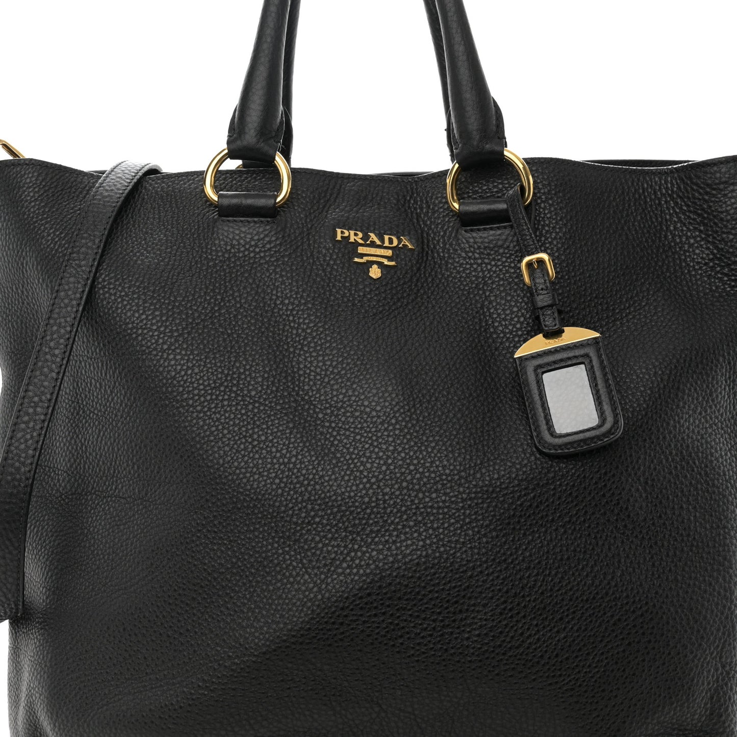 Vitello Daino Tote Black