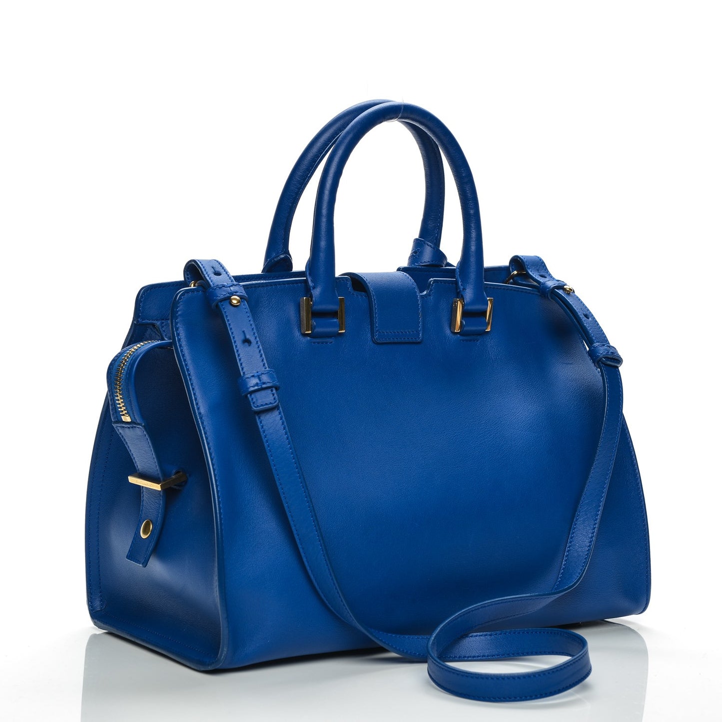 Calfskin Small Classic Y Cabas Royal Blue
