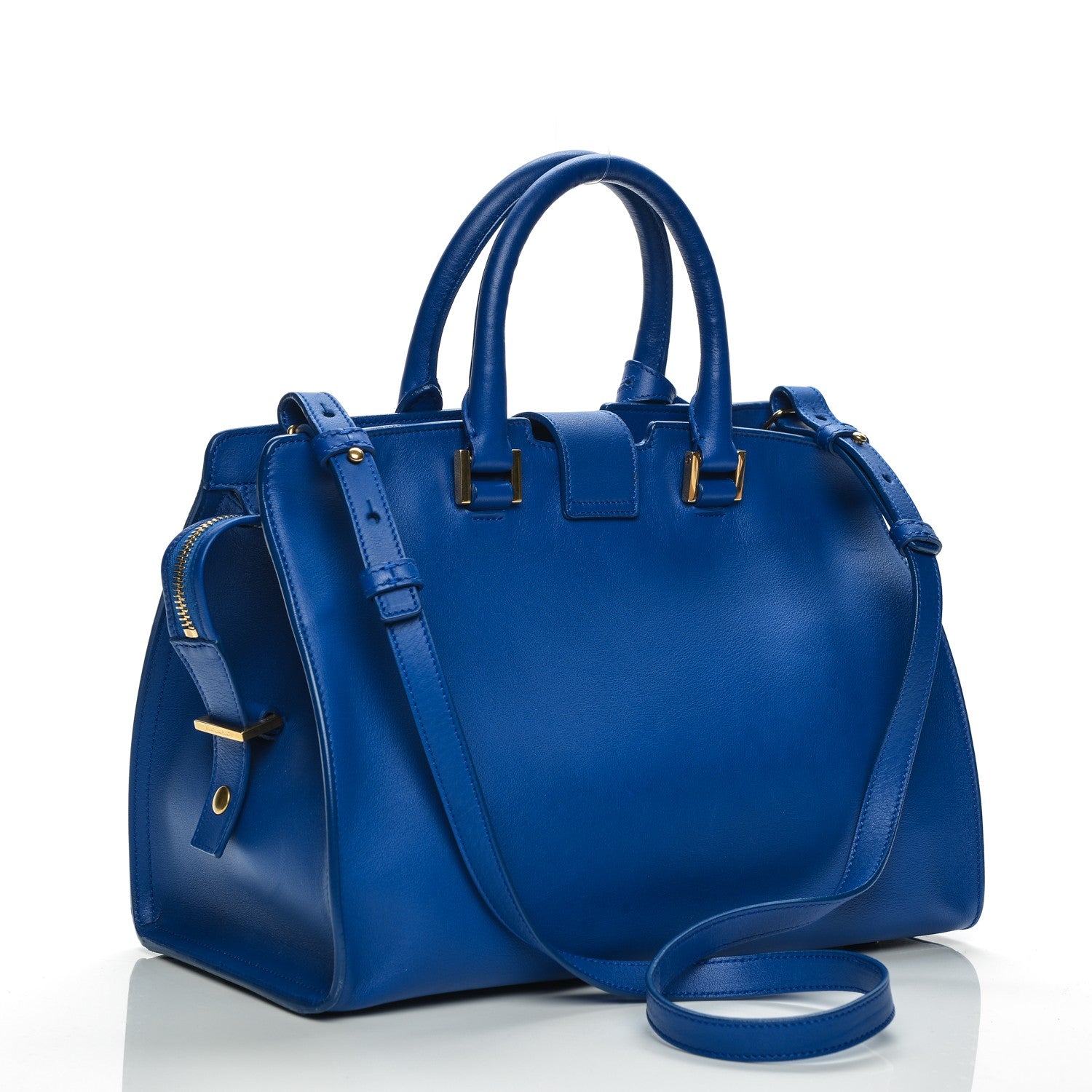 Saint Laurent Calfskin Small Classic Y Cabas Royal Blue 3 of 8