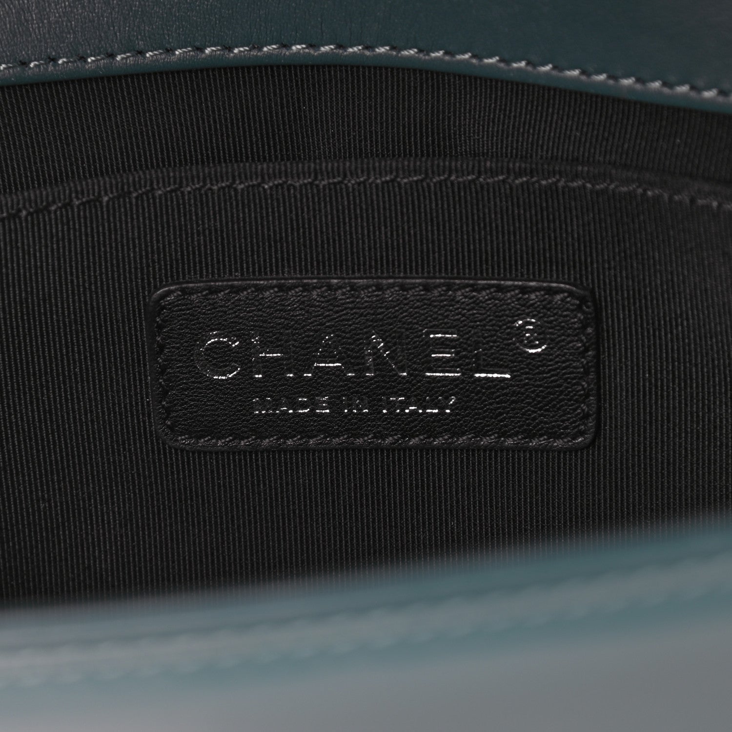 Chanel Patent Calfskin Quilted Medium Plexiglass Boy Flap Turquoise 6 of 10