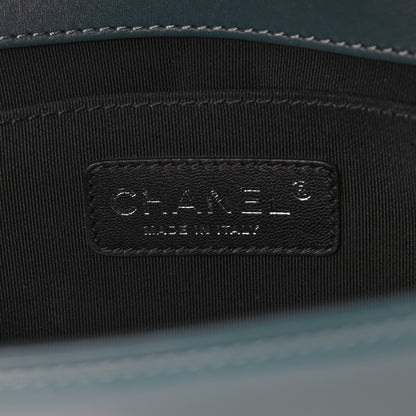 Chanel Patent Calfskin Quilted Medium Plexiglass Boy Flap Turquoise 6 of 10