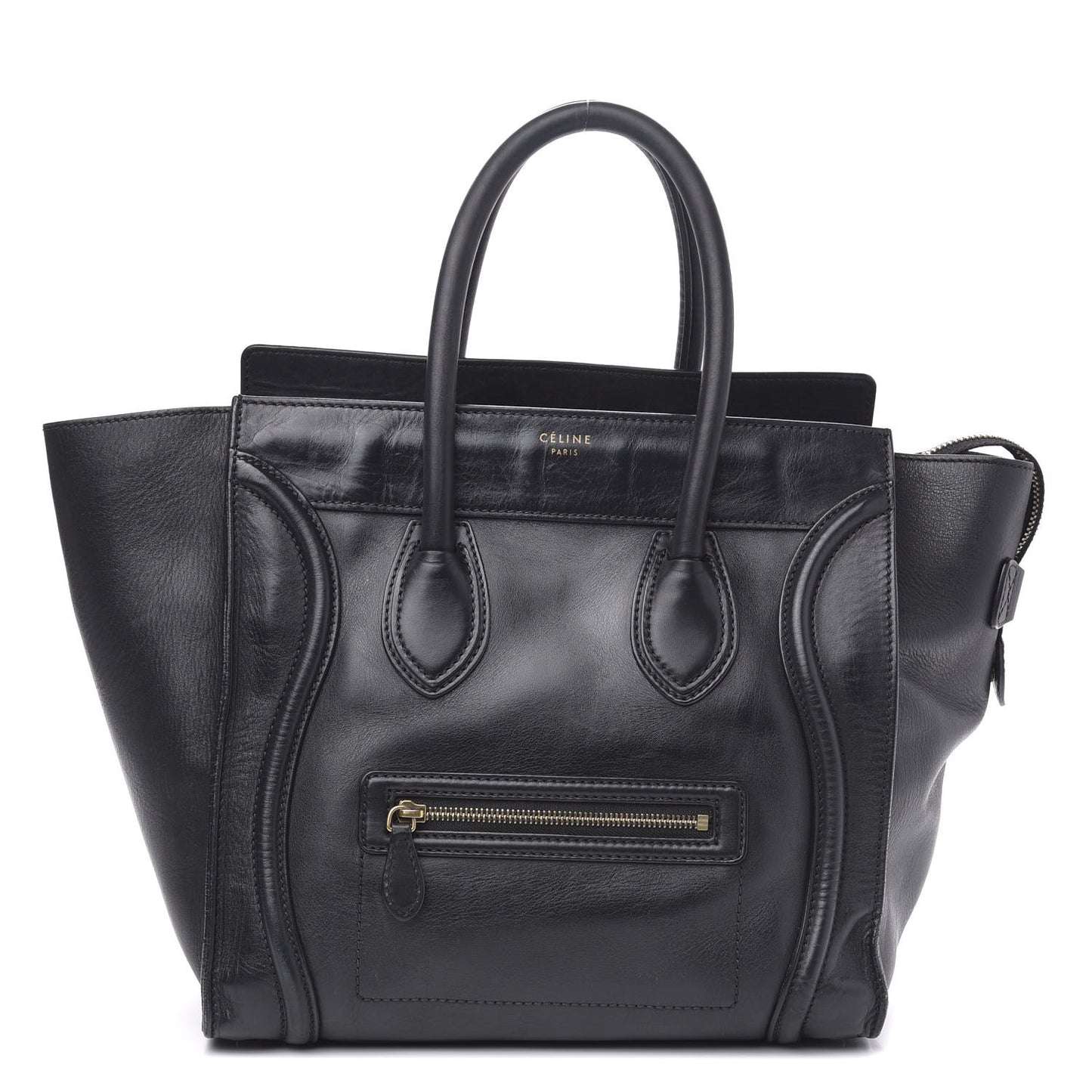 Smooth Calfskin Mini Luggage Black