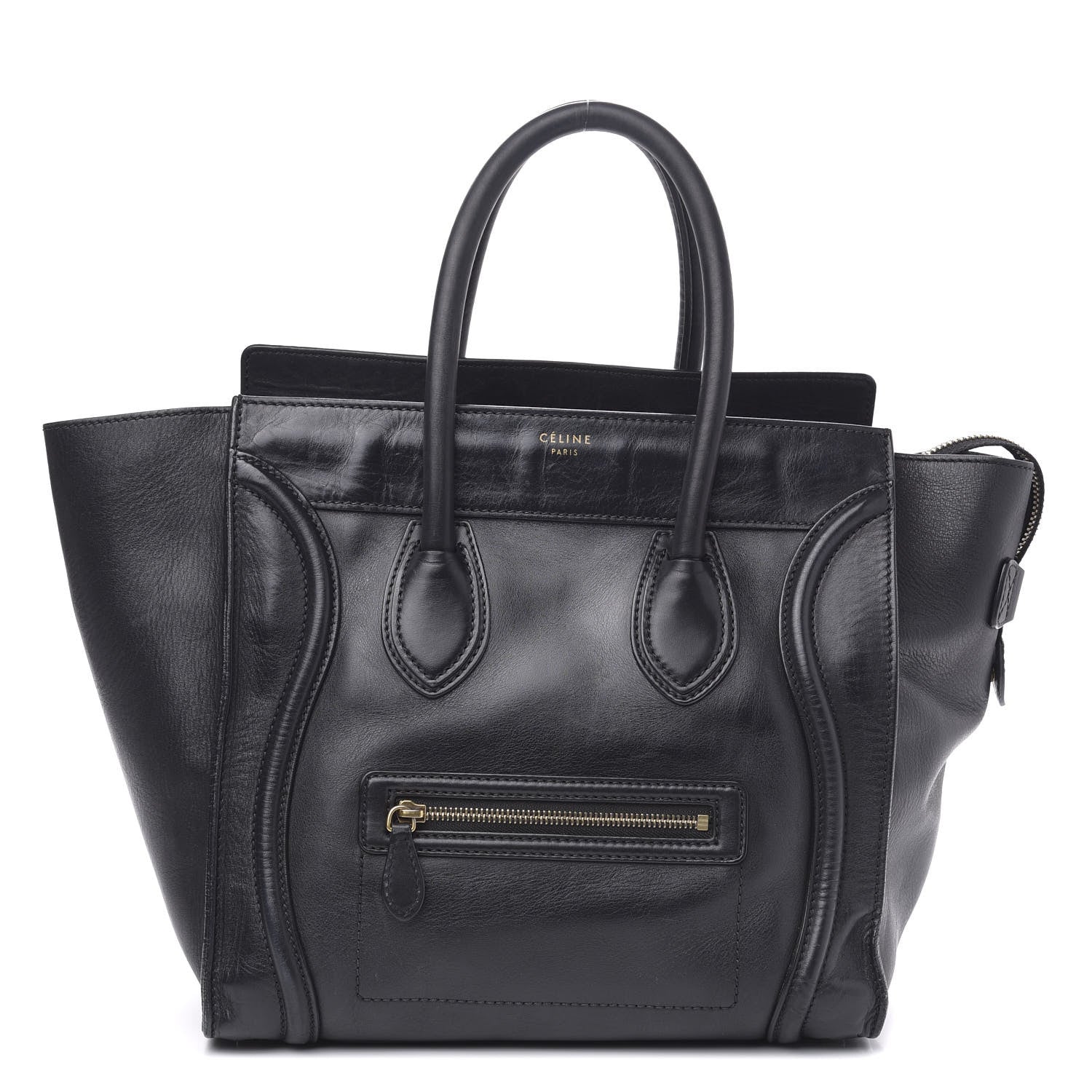 Celine Smooth Calfskin Mini Luggage Black 1 of 17