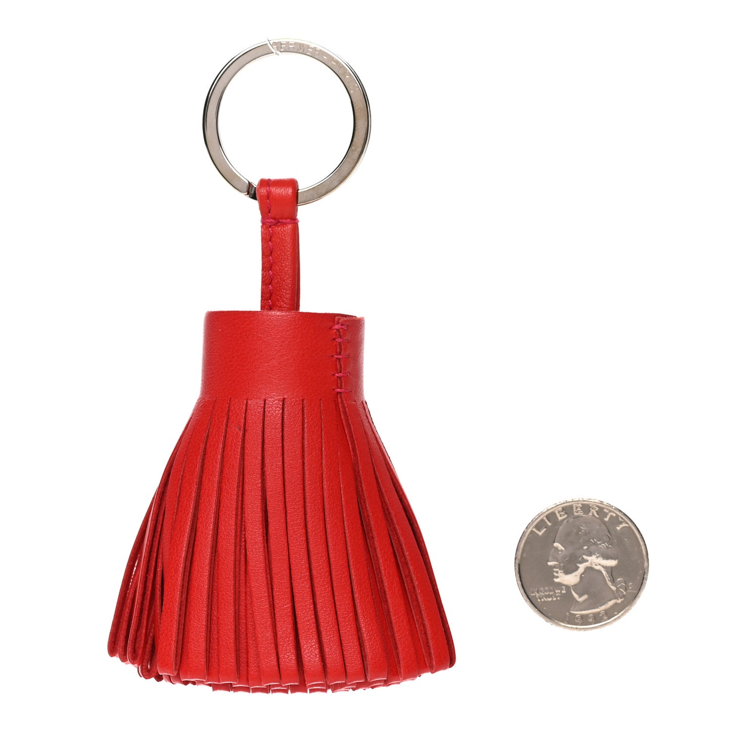Lambskin Carmen Tassel Key Holder Rouge Indienne