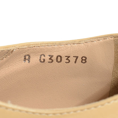 Chanel Calfskin Chain Lace Up Oxfords 38.5 Beige Clair 14 of 15
