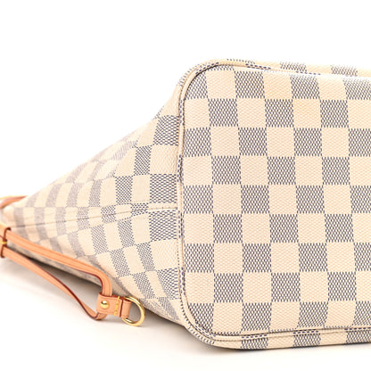 Louis Vuitton Damier Azur Neo Neverfull MM Rose Ballerine 9 of 11