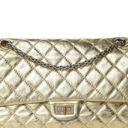 Chanel Metallic Aged Calfskin Quilted 2.55 Reissue 225 Flap Gold 14 of 14