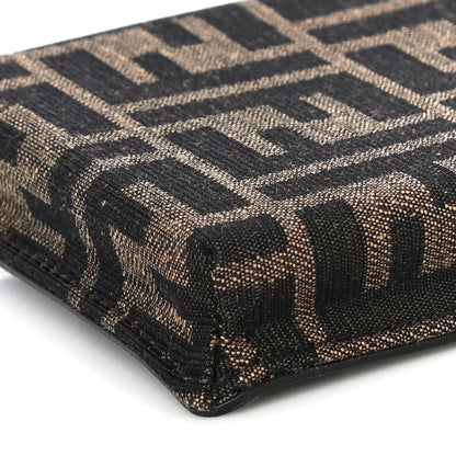 Fendi Fabric Jacquard FF 1974 Cell Pocket Strap You Case Tobacco Moro Black 12 of 12