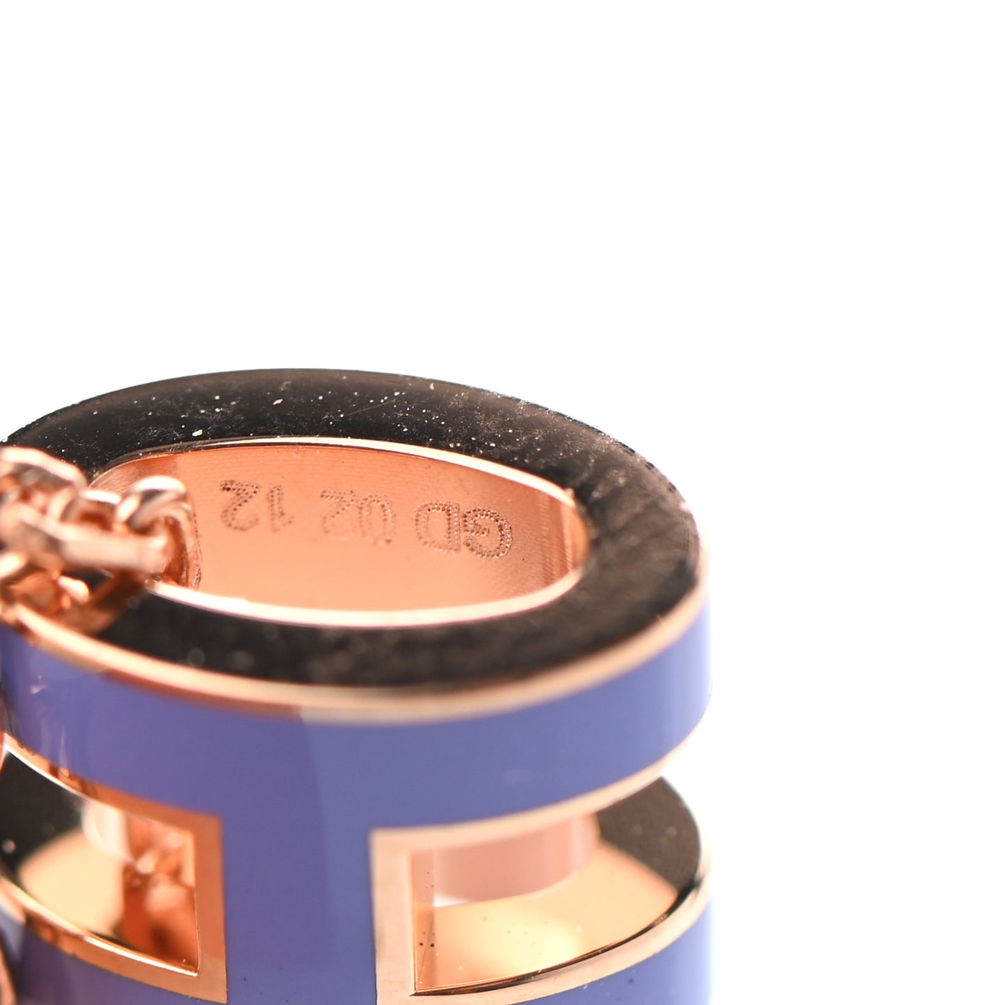 Rose Gold Mini Pop H Pendant Necklace Lilas