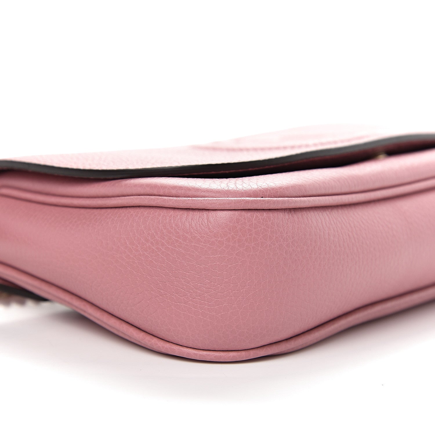 Gucci Pebbled Calfskin Medium Soho Flap Crossbody Pink 7 of 9