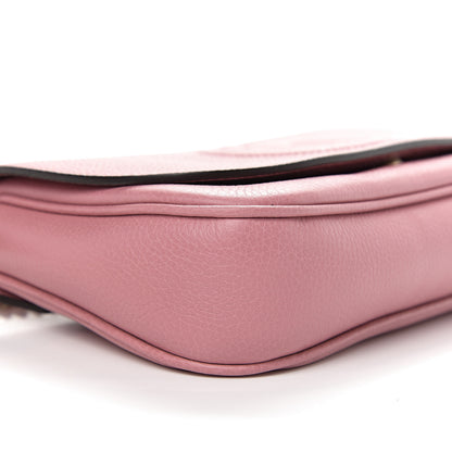 Gucci Pebbled Calfskin Medium Soho Flap Crossbody Pink 7 of 9