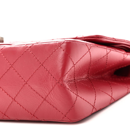 Chanel Aged Calfskin Quilted 2.55 Reissue 226 Flap Red 10 of 11