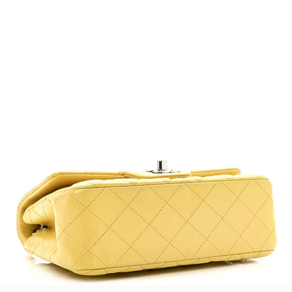 Chanel Lambskin Quilted Mini Rectangular Flap Yellow 4 of 10