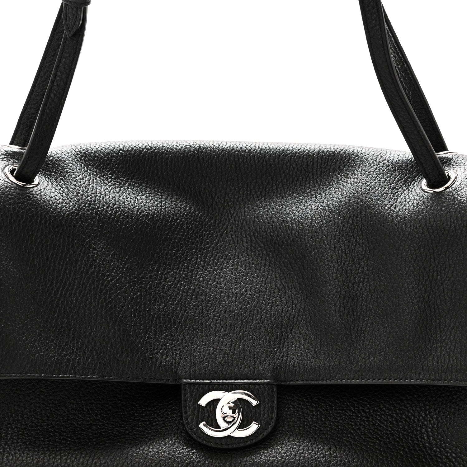 Chanel Grained Calfskin Small Souplissimo Maxi Flap Black 8 of 10