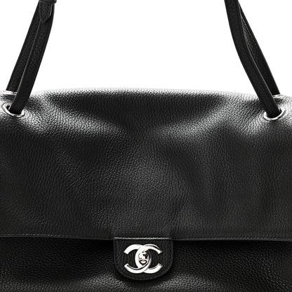 Chanel Grained Calfskin Small Souplissimo Maxi Flap Black 8 of 10