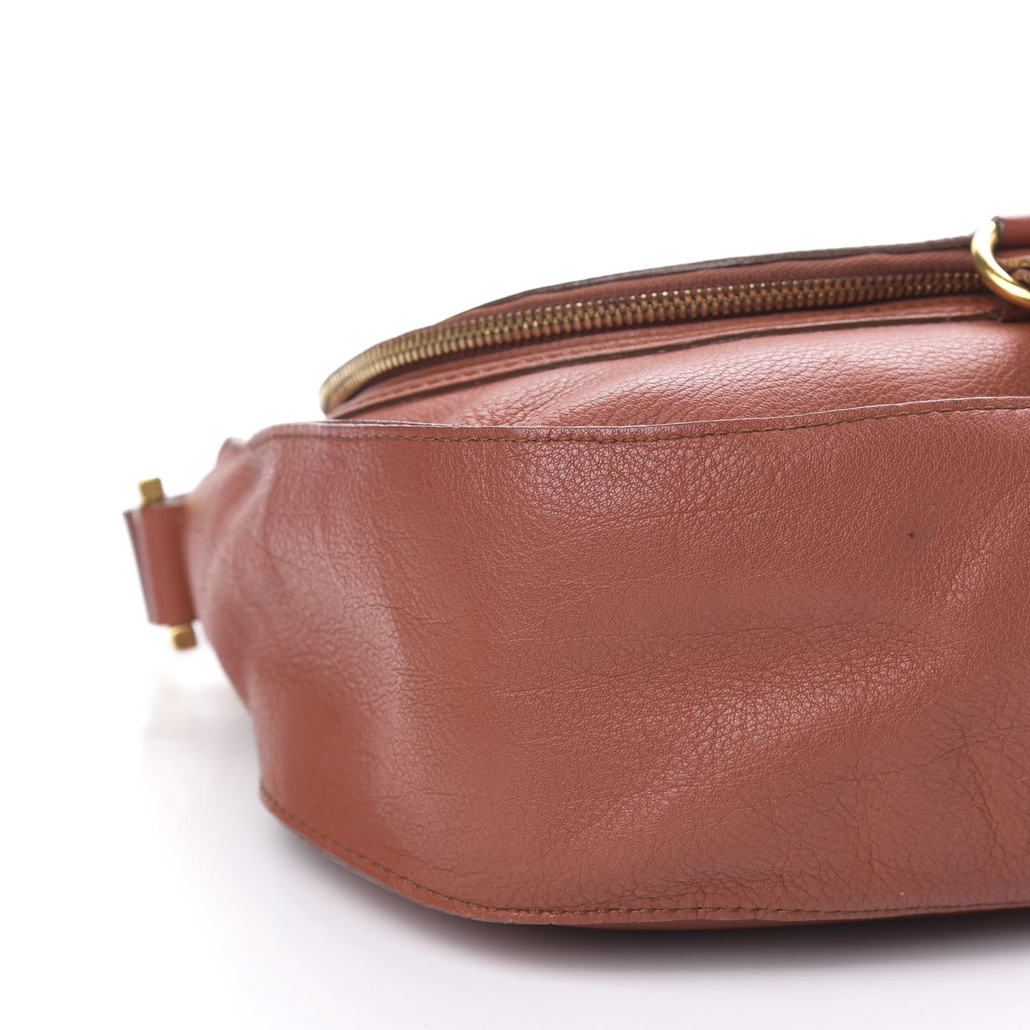 Calfskin Medium Marcie Round Zip Crossbody Bag Maple Leaf