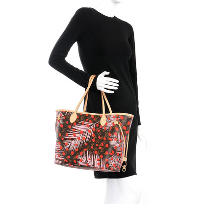 Louis Vuitton Monogram Jungle Dots Neo Neverfull MM Sugar Pink Poppy 2 of 8