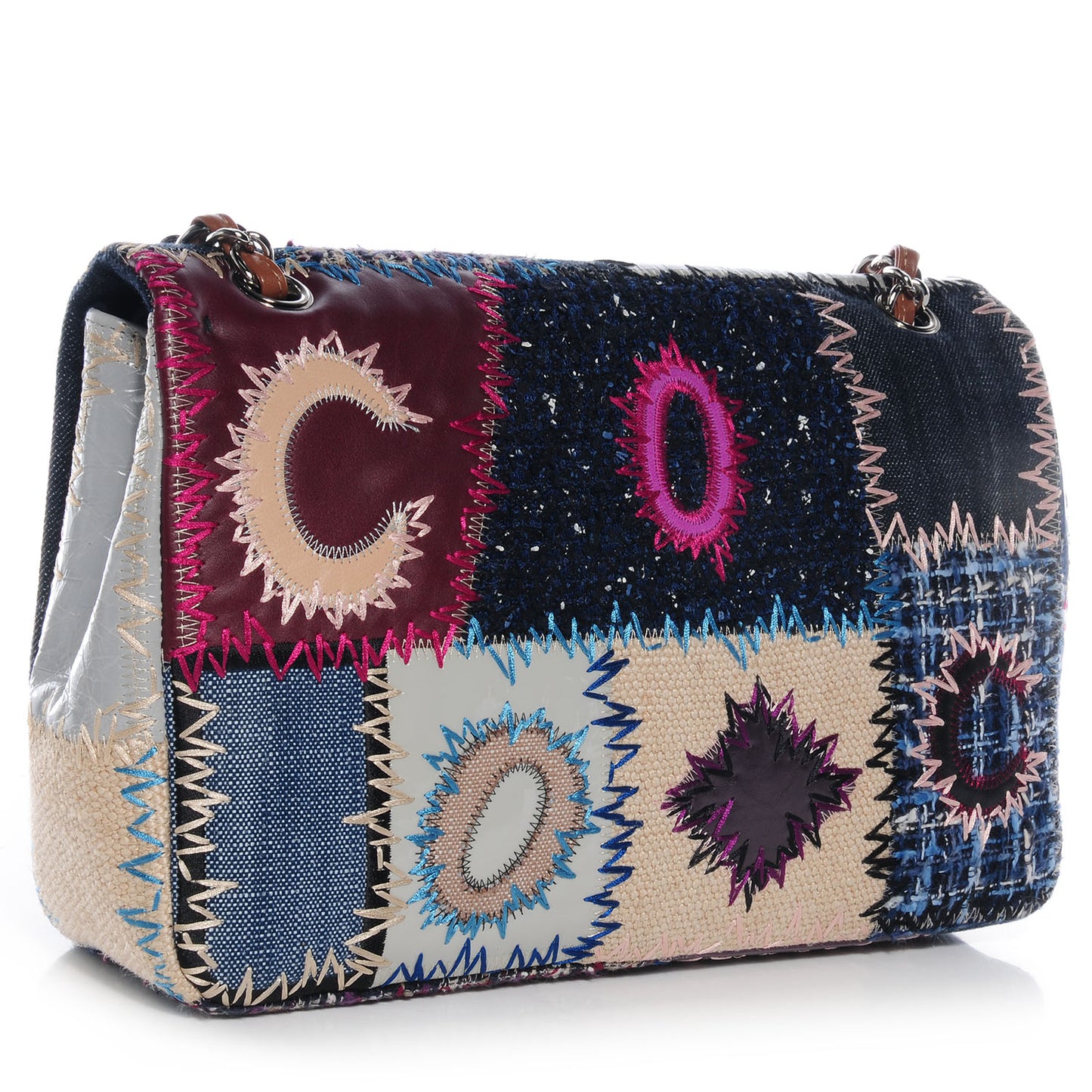 Patchwork Jumbo Flap Multicolor