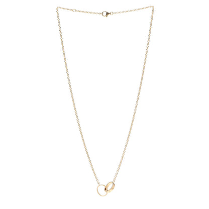 Cartier 18K Yellow Gold Interlocking LOVE Necklace 3 of 7