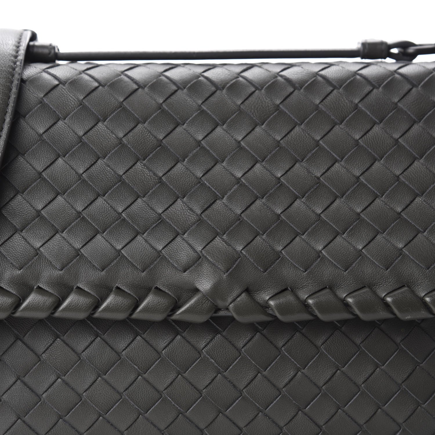 Bottega Veneta Nappa Intrecciato Baby Olimpia Shoulder Bag Light Grey 9 of 9