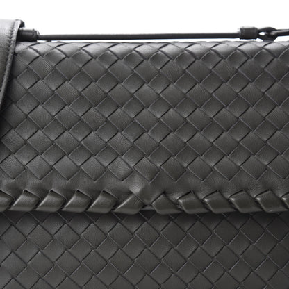 Bottega Veneta Nappa Intrecciato Baby Olimpia Shoulder Bag Light Grey 9 of 9