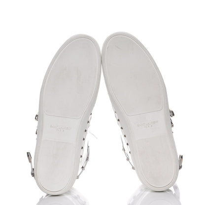 Saint Laurent Calfskin Wolly Spike SL/08H High Top Sneakers 47.5 White 12 of 15