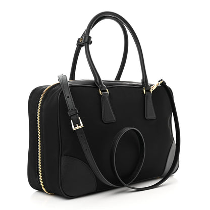 Prada Re-Nylon Saffiano Large Re-Edition 1978 Two Handle Bag Black 3 of 9