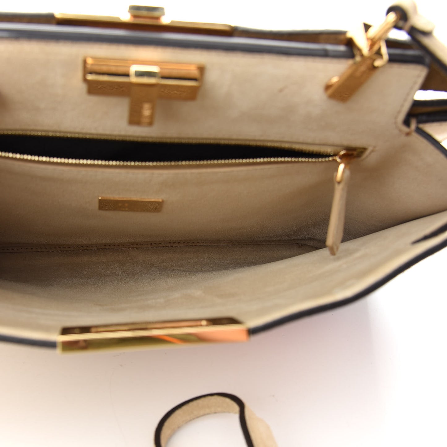 Suede Patent Gradient Marquetry Iconic Clutch Multicolor