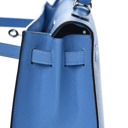 Hermes Epsom Kelly Sellier 25 Bleu Paradis 8 of 35