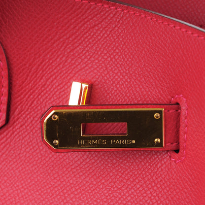 Hermes Epsom Birkin 35 Rouge Casaque 8 of 26