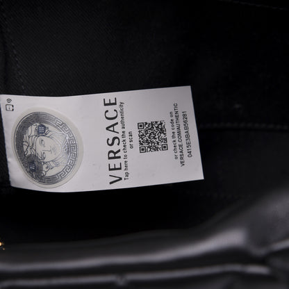 Versace Nappa Quilted Icon Bowler Bag Black 9 of 14