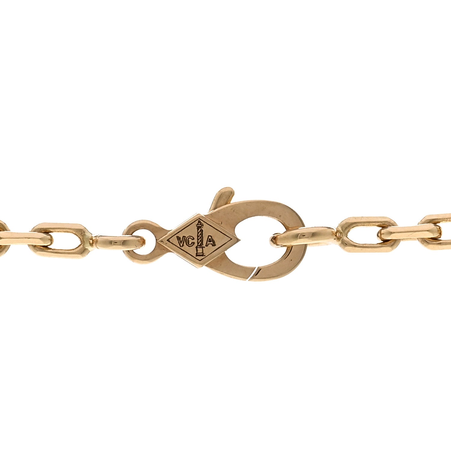 Van Cleef & Arpels 18K Yellow Gold Carnelian 10 Motifs Vintage Alhambra Necklace 4 of 6
