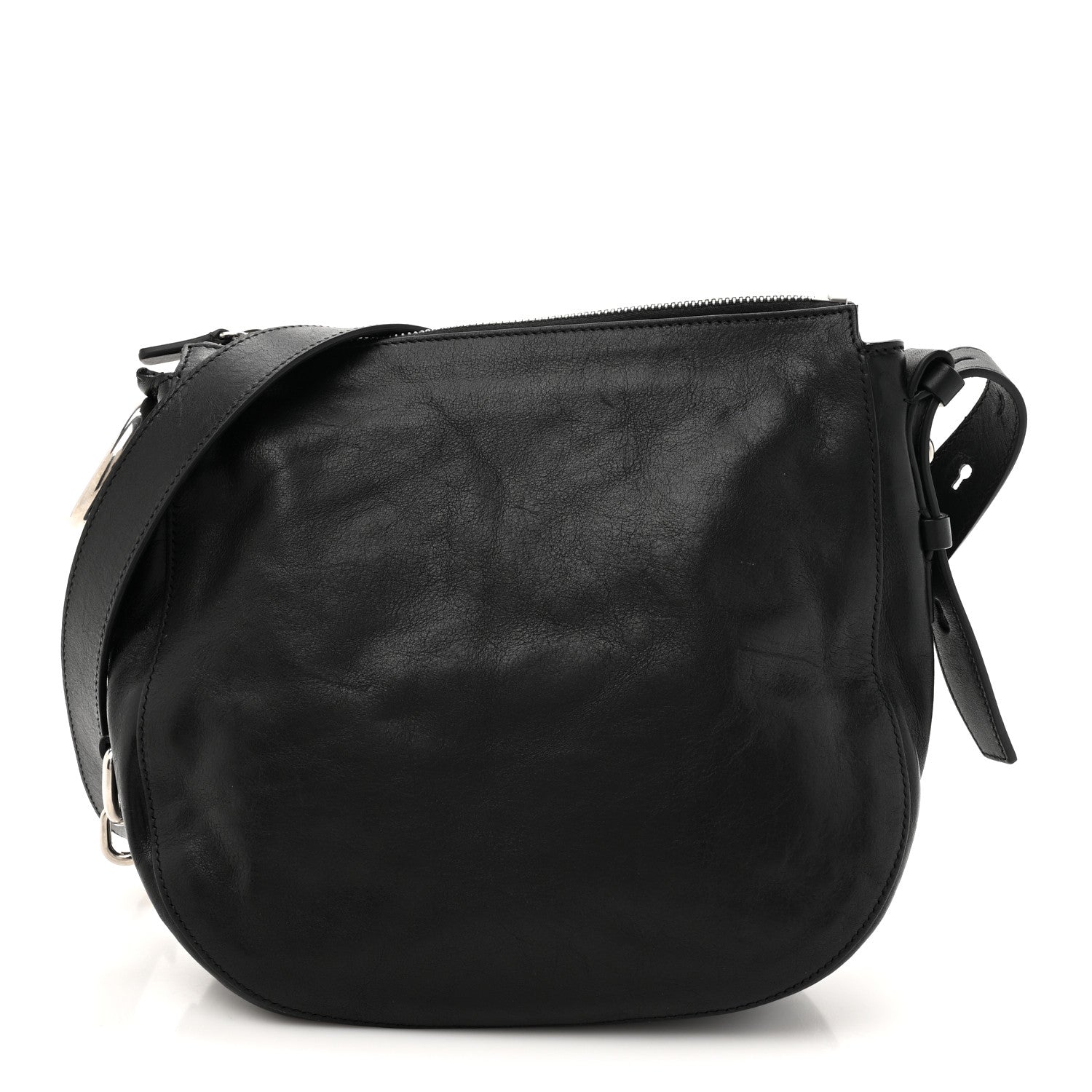Burberry Calfskin Small Knight Bag Black 1 of 10