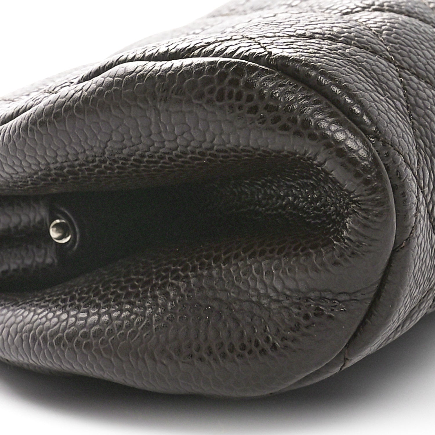 Chanel Caviar Quilted Timeless Clutch Dark Brown 9 of 10