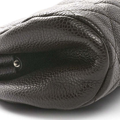 Chanel Caviar Quilted Timeless Clutch Dark Brown 9 of 10