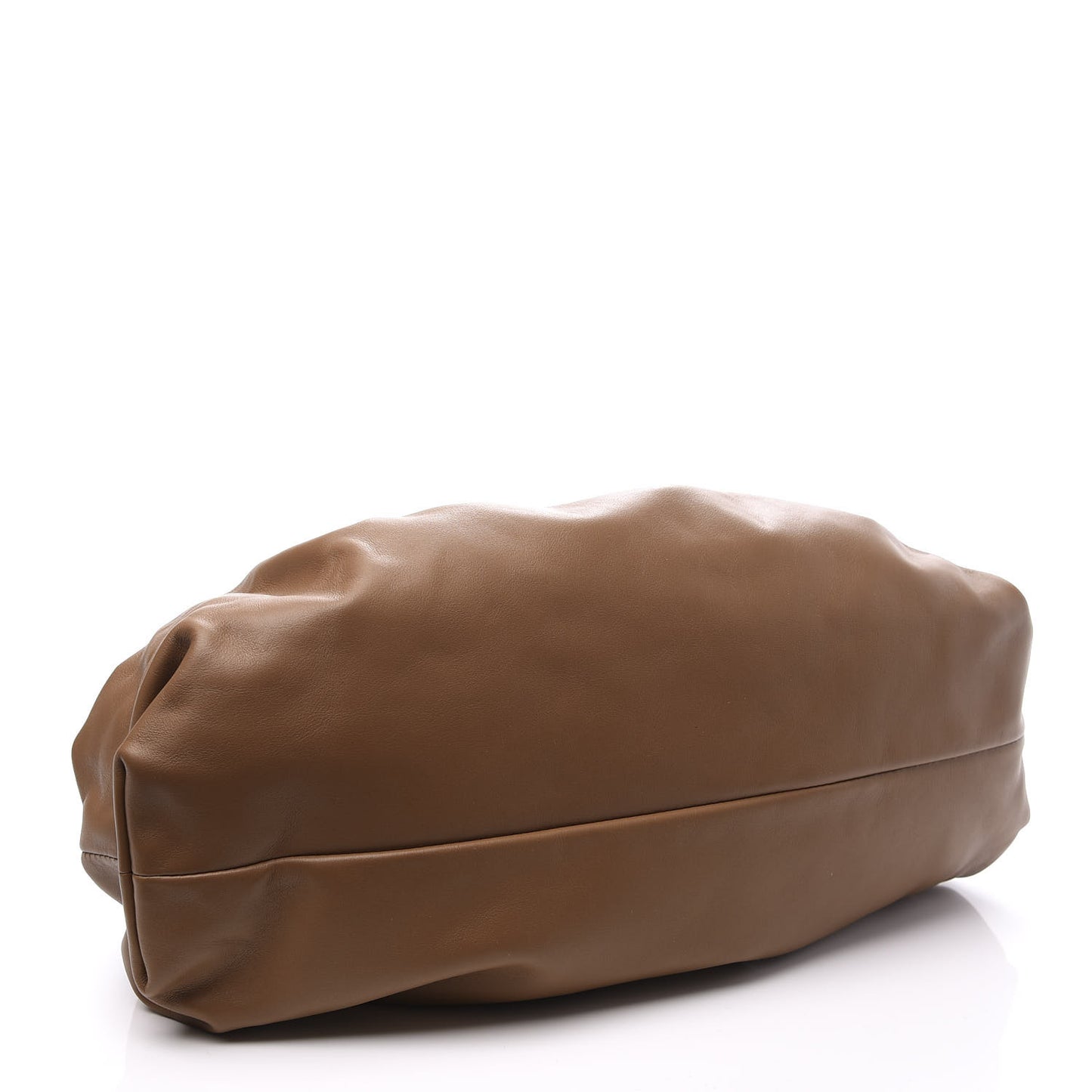 Smooth Butter Calf The Pouch Oversized Clutch Cammello
