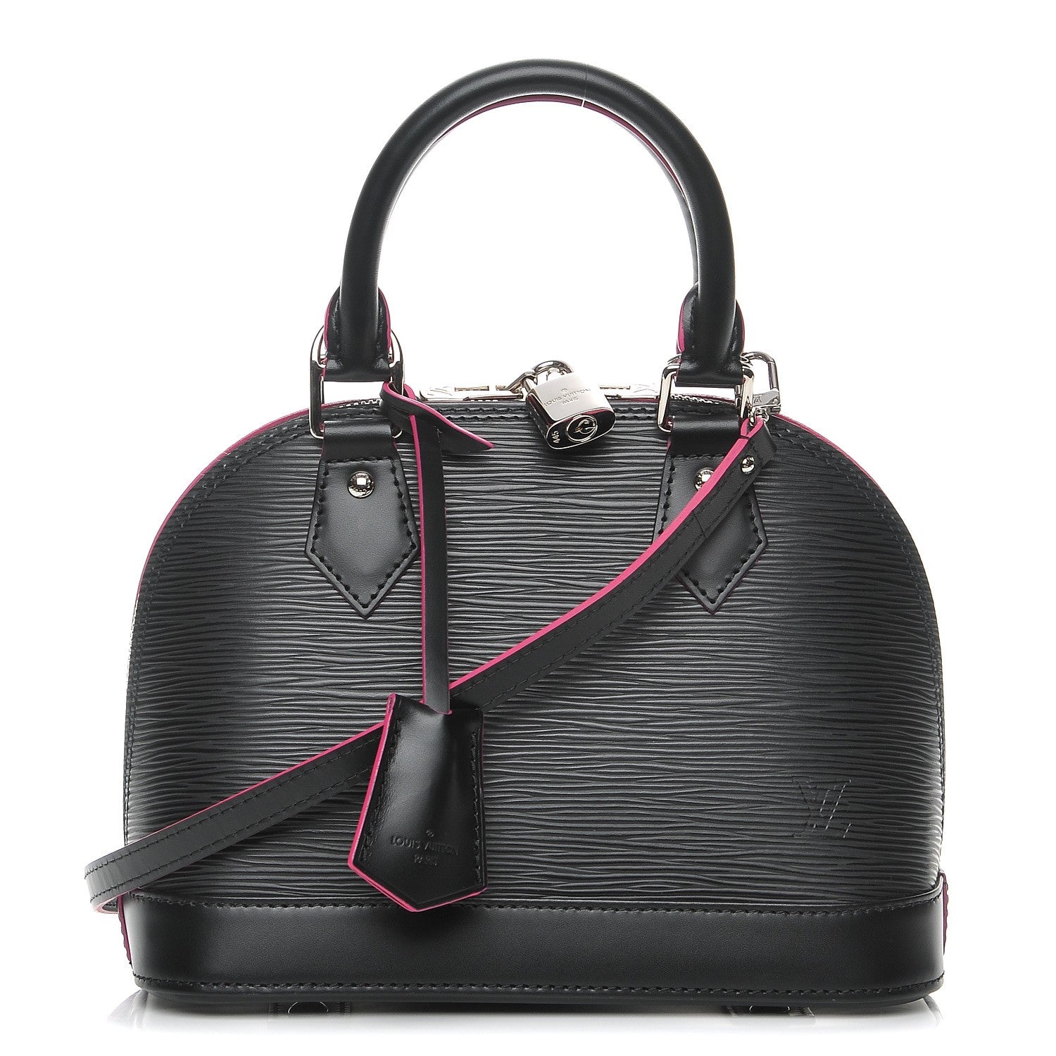 Louis Vuitton Epi Alma BB Black Hot Pink 1 of 7