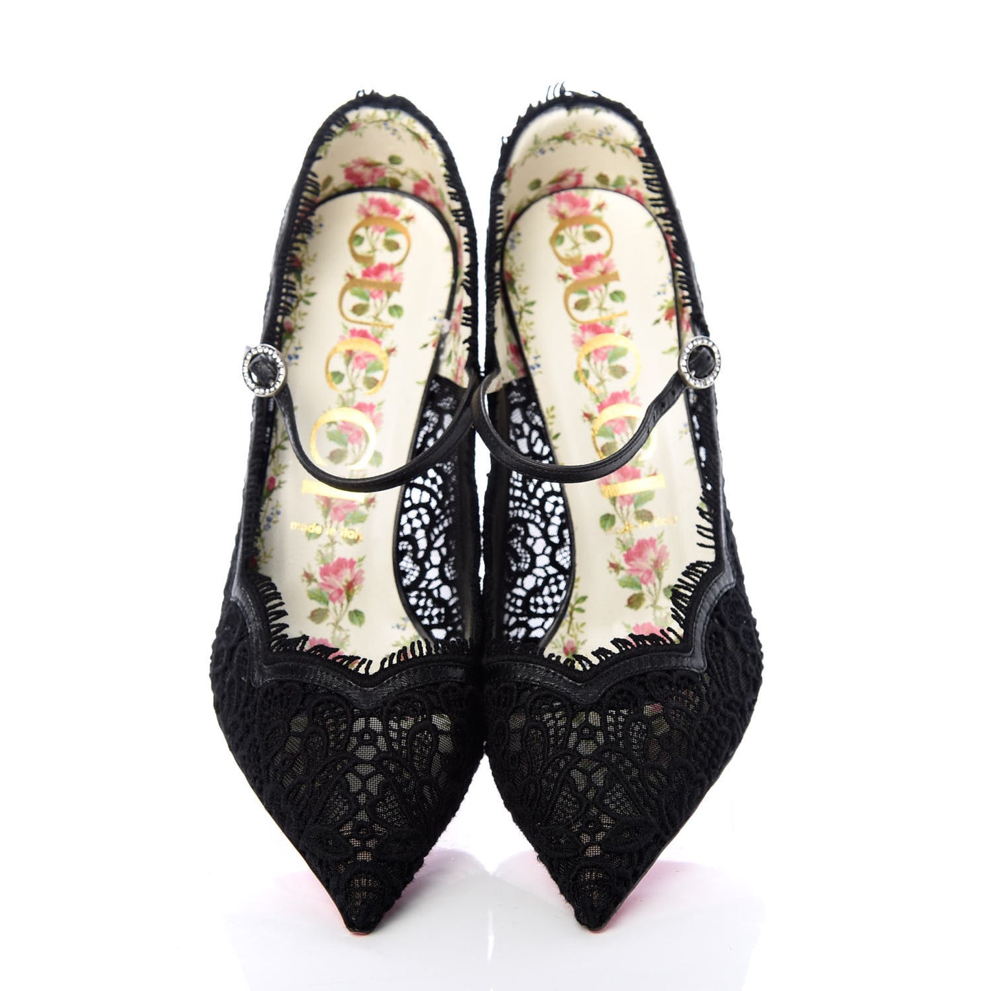 Lace Pizzo Venice Pumps 40.5 Black