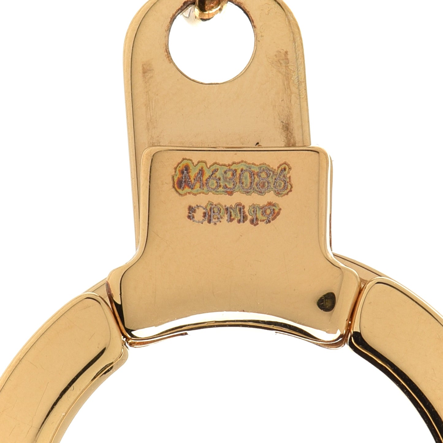 Brass Monogram Blooming Flowers Bag Charm Key Holder Rose Ballerine