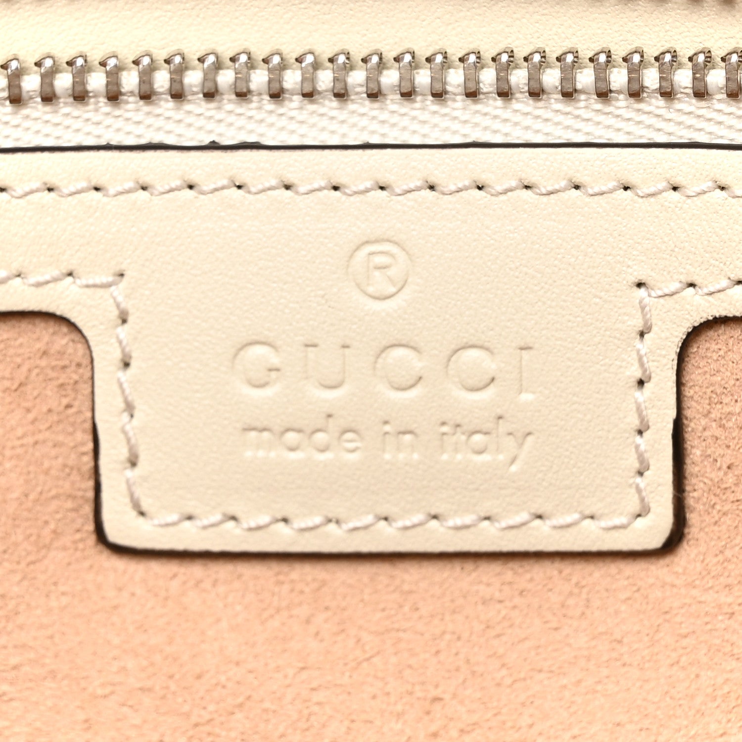 Gucci Senna Calfskin Petite GG Top Handle Shoulder Bag Mystic White 6 of 10