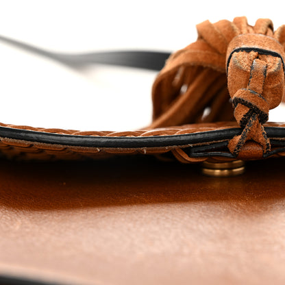 Chloe Calfskin Braided Medium Hudson Shoulder Bag Caramel 10 of 10