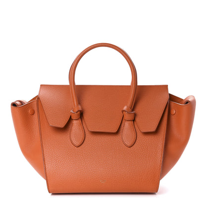 Celine Crisped Calfskin Mini Tie Knot Tote Burnt Orange 1 of 15