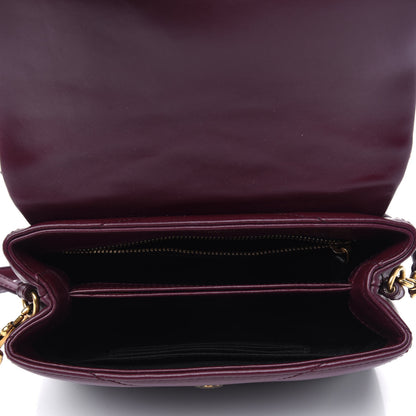 Saint Laurent Calfskin Y Quilted Monogram Toy Loulou Monogram Crossbody Bag Rouge Legion 4 of 15