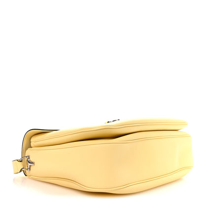 Gucci Calfskin Large Aura Horsebit 1955 Shoulder Bag Butter 4 of 10