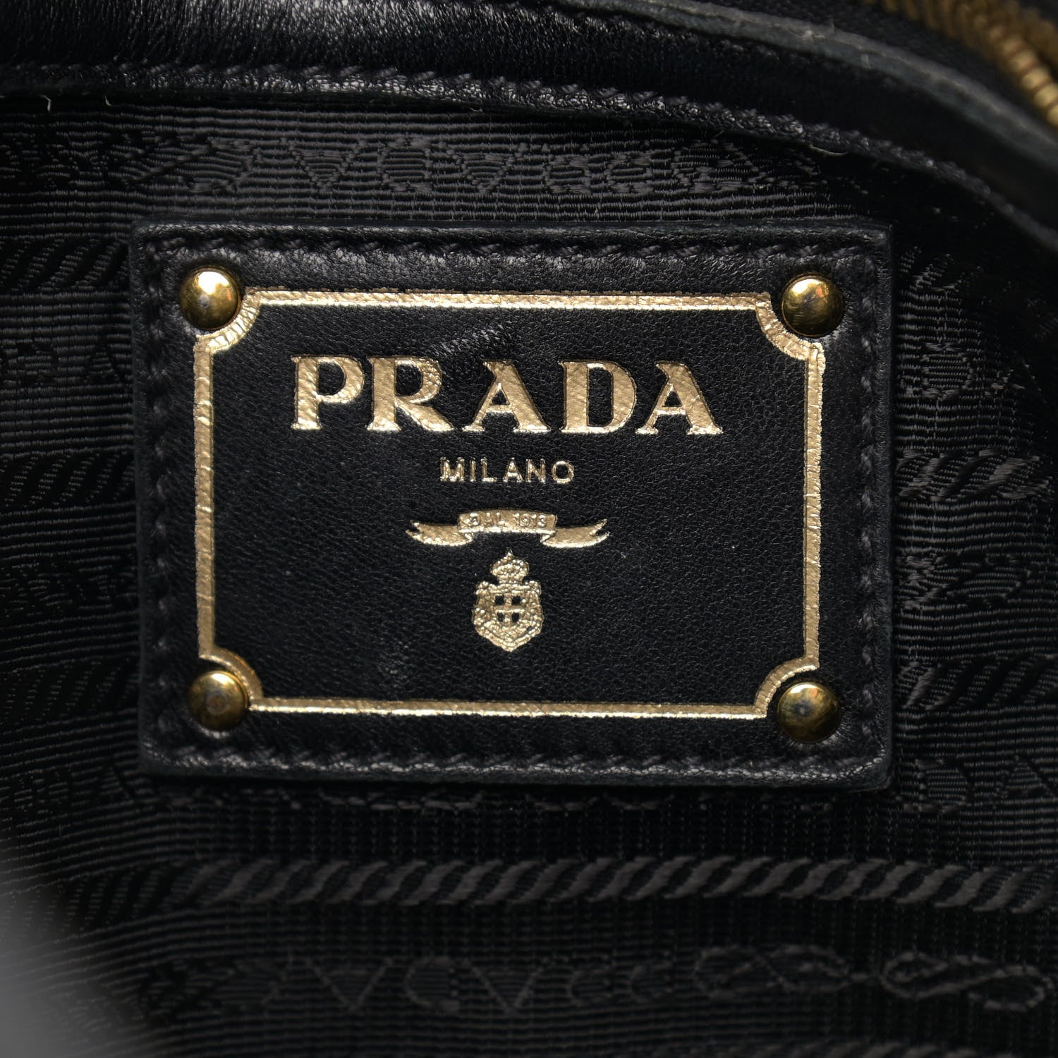 Prada Tessuto Nylon Gaufre Tote Black 5 of 11